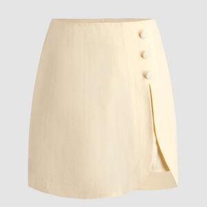 Cider Beige Slit Mini Skort Size Large